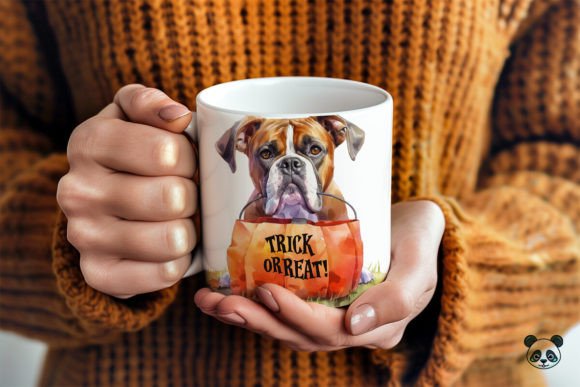 Boxer Trick or Treat 3D Mug Wrap Guide