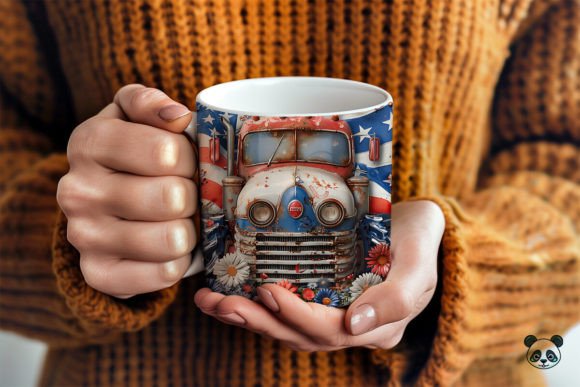 Celebrate Independence Day in Style: The Ultimate Guide to Patriotic Tractor 3D Mug Sublimation Designs