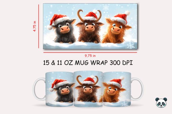 Christmas Yak Mug Wrap: Elevate Your Holiday Sublimation Projects