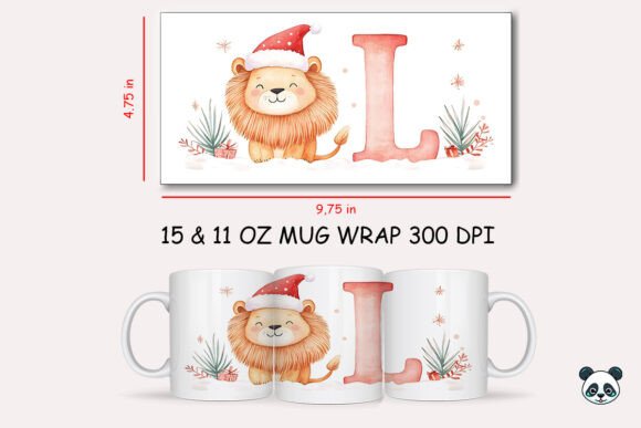 Crafting Festive Memories with the Christmas Baby Letter L with Lion Mug Wrap 4