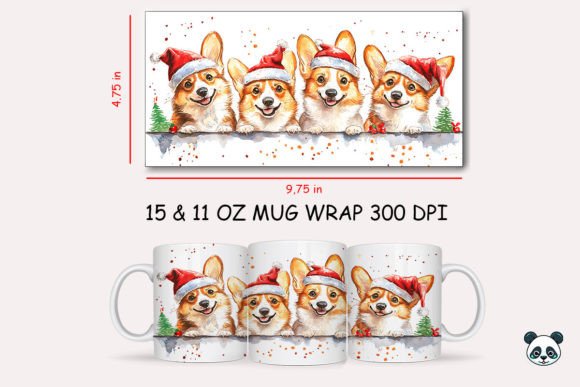 Creating Festive Magic: A Guide to Christmas Pembroke Welsh Corgi 3D Mug Wraps and Sublimation Design