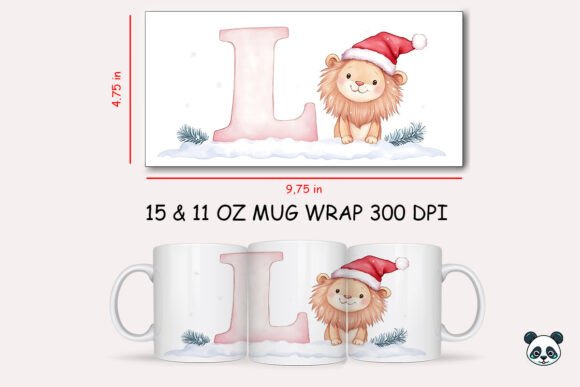 Creating Festive Memories: A Guide to the Christmas Baby Letter L with Lion Mug Wrap