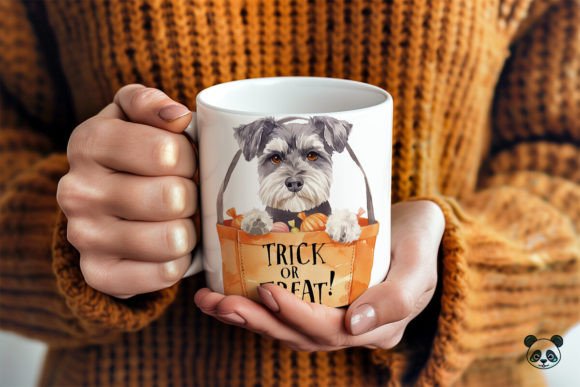 Creating the Perfect Miniature Schnauzer Trick or Treat 3D Mug Wrap for Sublimation Success