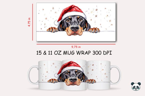 Evaluating the Christmas Doberman Pinscher Mug Wrap 2 for Sublimation Projects