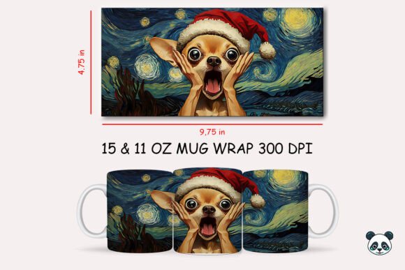 Evaluating the Funny Christmas Chihuahua Scream Mug Wrap for Sublimation Projects