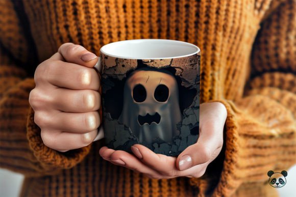 Halloween Ghost Cave 3D Mug Wrap