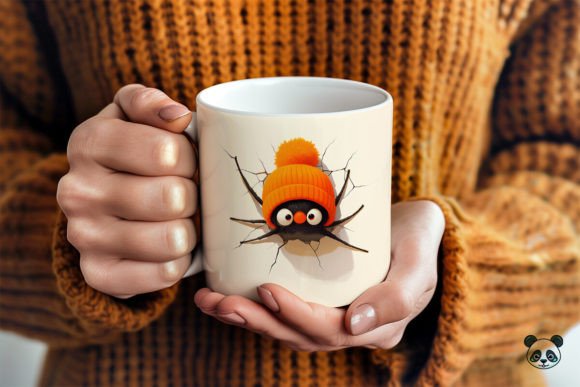 Halloween Spider Beanie 3D Mug Wrap