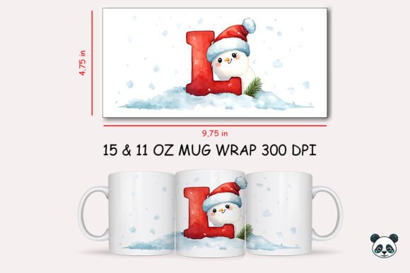 Mastering the Christmas Baby Letter D Mug Wrap 13 for Flawless Sublimation Results