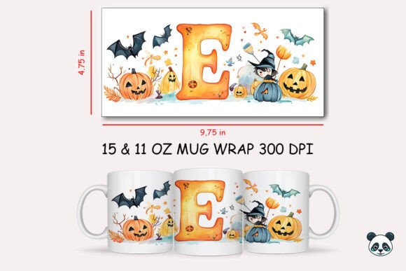 Mastering the Halloween Letter E Mug Wrap Sublimation 1 Design for Professional Results