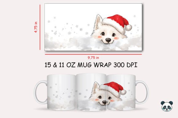 Strategic Branding with the Christmas White Wolf Mug Wrap 2: A Guide to High-Impact Sublimation Design