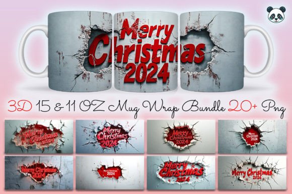 Unlocking the Magic of the Merry Christmas 3D Mug Wrap Bundle: A Guide to Festive Digital Design