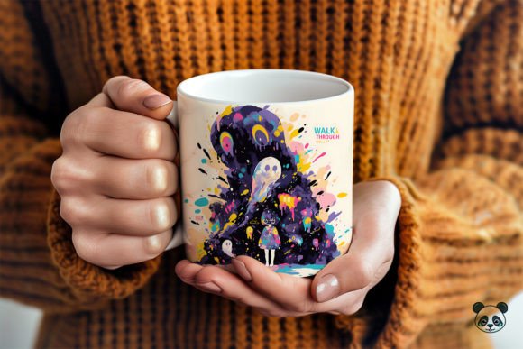 WALK THROUGH WALLS Ghost Mug Wrap Design Guide