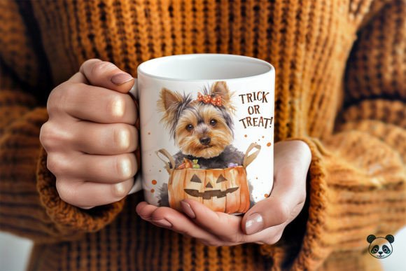 Yorkshire Terrier Trick or Treat 3D Mug Wrap